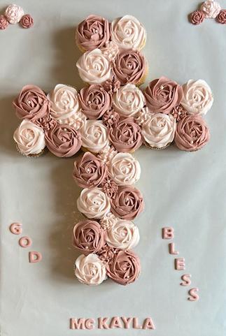 rose cross cake